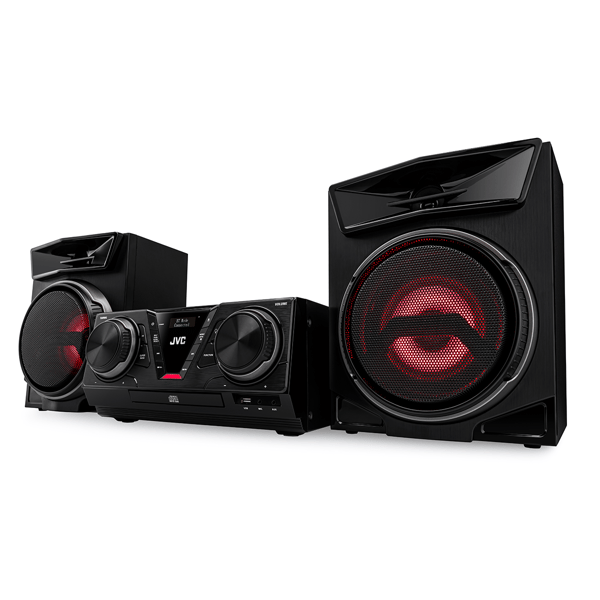 JVC Mini HiFi-system MX-E325B-DAB 100 W Bluetooth 5.3 DAB+ CD USB Svart