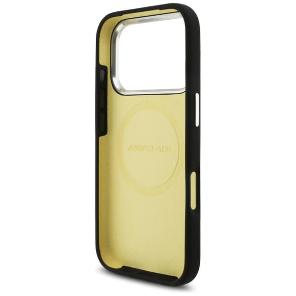 AMG Silicone Oversize Rhombs MagSafe -kotelo iPhone 17 Prolle, musta