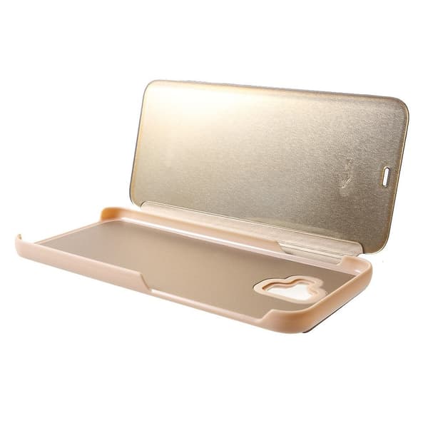 Mirror View Cover til Samsung Galaxy J6+ Plus - Guld