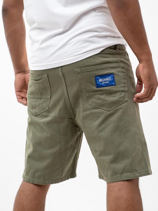 MyStars Washing Basic 30 Herr Olivgröna Jeansshorts