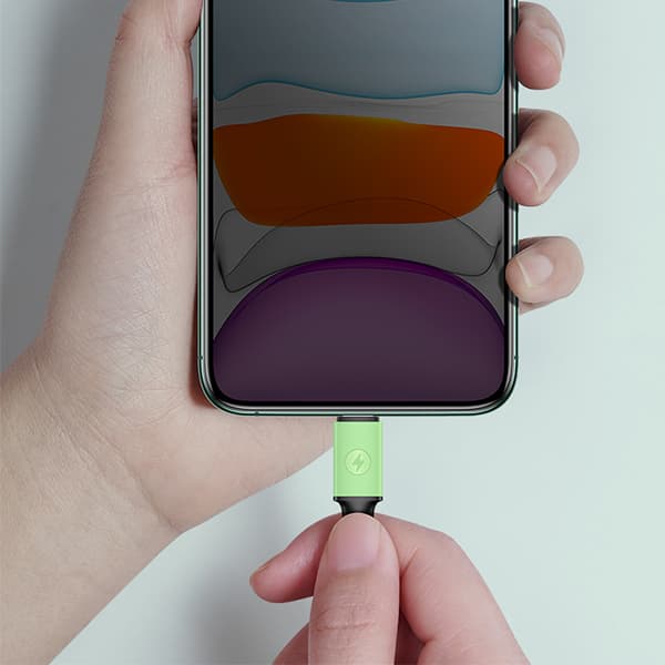 USAMS U52 USB-A - microUSB 2A -pikalatauskaapeli 1m Vihreä