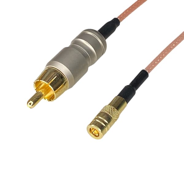 S/PDIF SMB-kabel, hunstik til RCA-stik, 2m