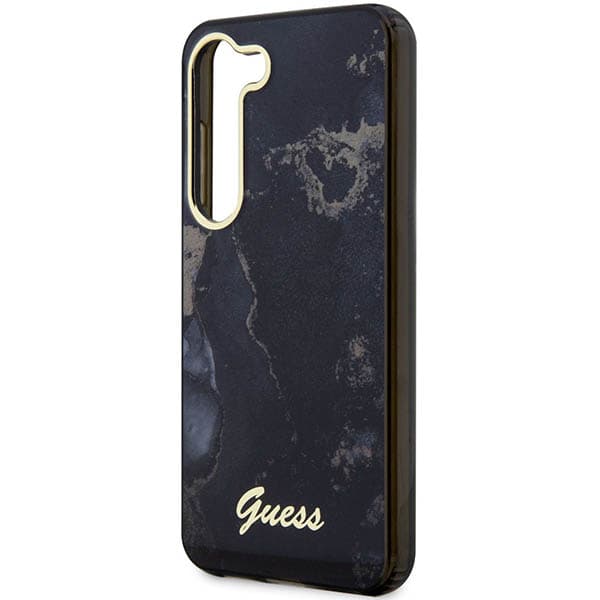 Guess Marble Collection-cover til Samsung Galaxy S23, sort