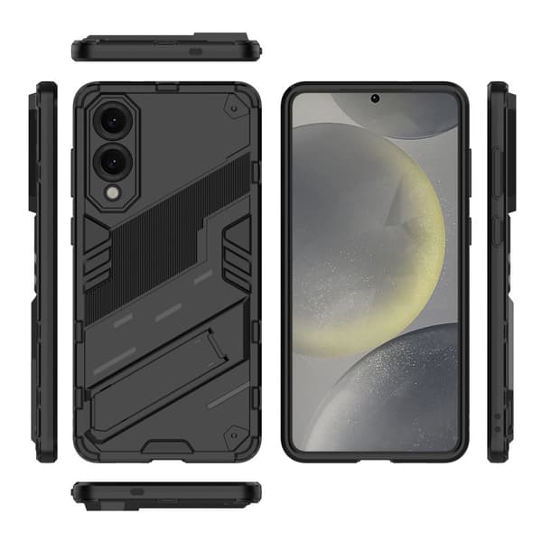 Etui til Samsung Galaxy S25 Edge, militær støtteben, sort