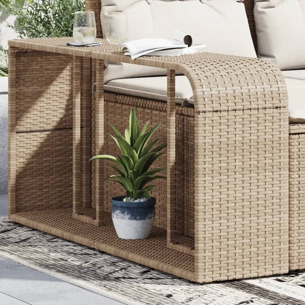 vidaXL Hyllyt, 2 kpl, Beige, Polyrottinki