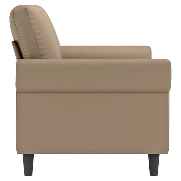 vidaXL 2-istuttava sohva, Cappuccino, 140 cm, Keinonahka