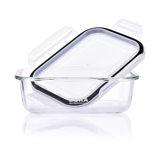 Glasbeholder med låg KITCHEN 630 ml transparent DUKA