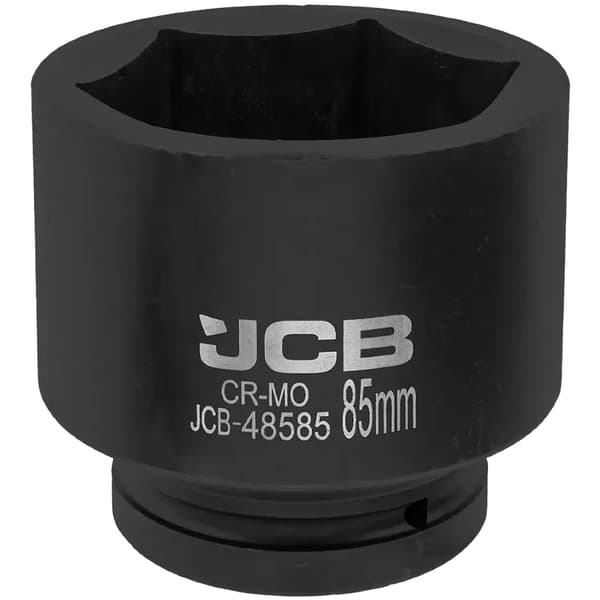 JCB Slagtopnøgle 1" 85 mm 6-kant Cr-Mo topnøgle
