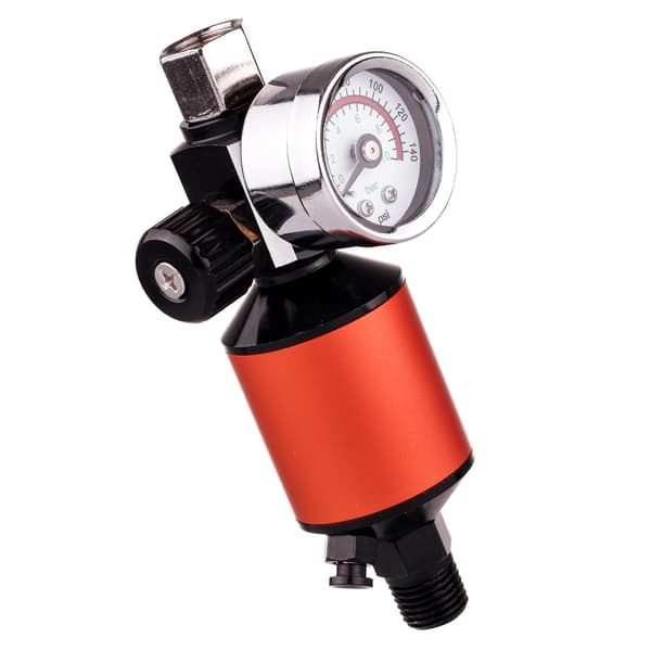 TRYKREDUCERENDE MANOMETER VANDAFLØDE SPRØJTEPISTOLSTIK 1/4"