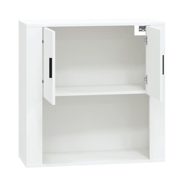 vidaXL Väggskåp vit 80x33x80 cm träbaserat material