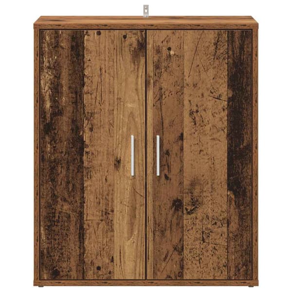 vidaXL skoskab sort 60x35x70 cm træbaseret materiale