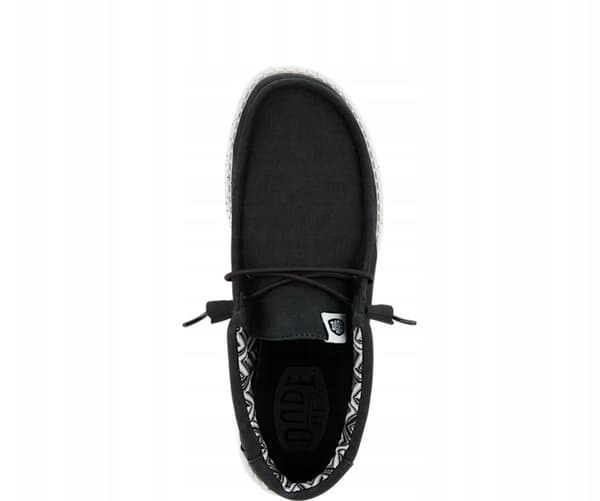 HEYDUDE WALLY STRETCH CANVAS 40700 |41| SORT/HVID