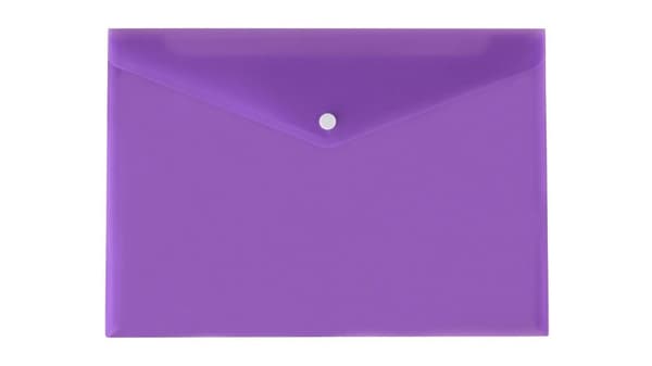 A4 satin lilla kuvertmappe