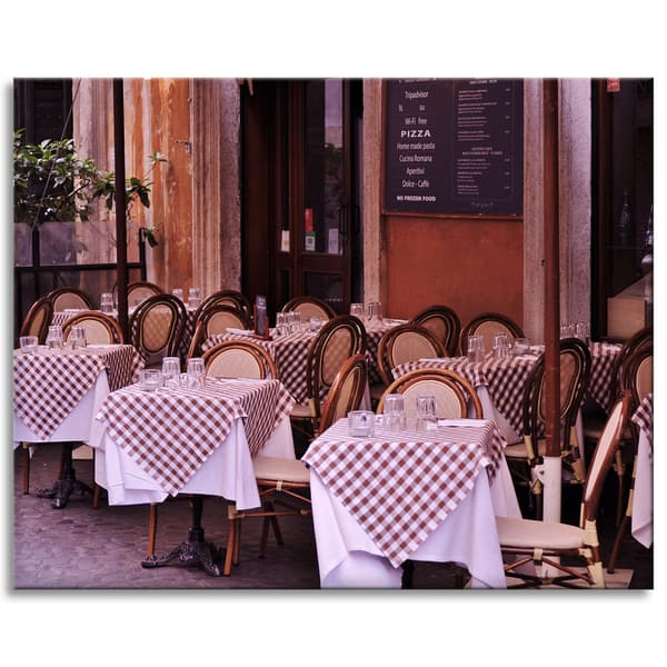 Canvastavla Restaurang Café 100x80 cm