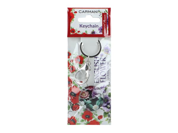 Väskberlock/Nyckelring - Barockblommor (CARMANI)