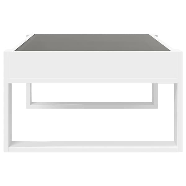 vidaXL Infinity LED soffbord vitt 90x53x30 cm