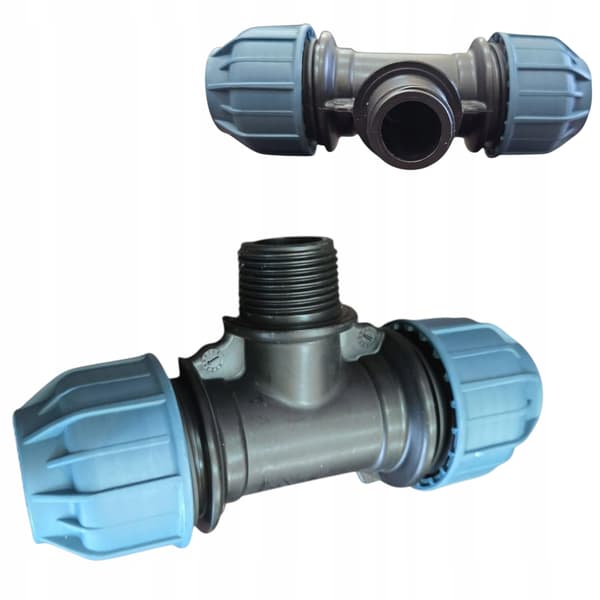 PE-T-stykke 25-1/2" M-25