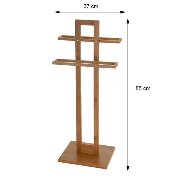 Håndklædestativ i bambus, 85 cm