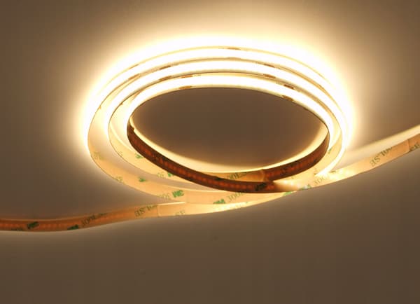 LED COB bånd 5W/m 12V 3000K - 5m