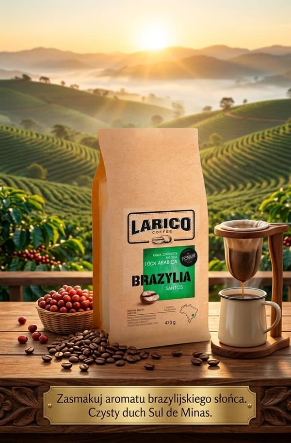 Larico Kaffebønner Brasilien Santos 225g