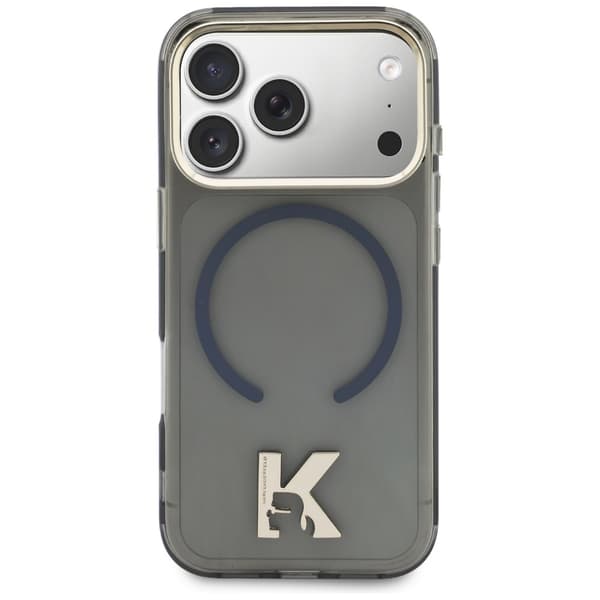 Karl Lagerfeld IML K-hovedlogo MagSafe-etui til iPhone 17 Pro, sort