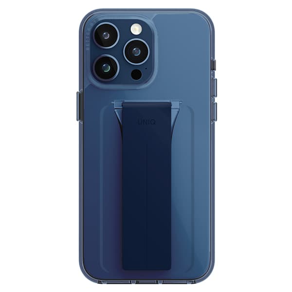 UNIQ Heldro Mount-etui med stativ til iPhone 15 Pro, blå
