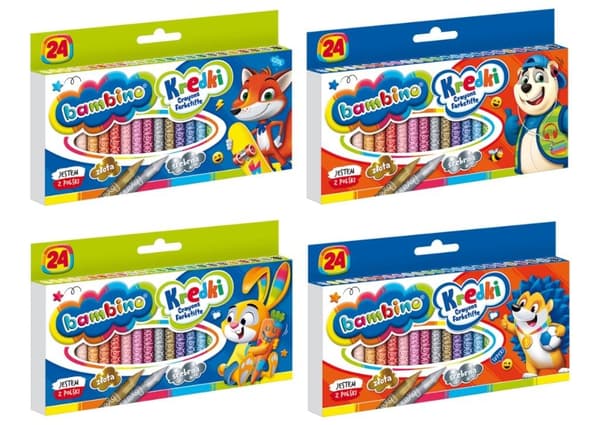BAMBINO voksfarver 24 farver