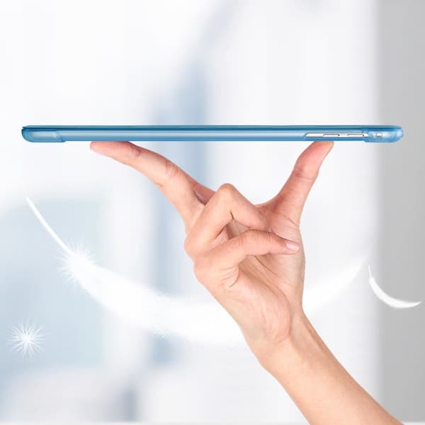 Etui til iPad 9,7" 2018/2017 (6./5. generation) / Air 2/1 9,7" 2014/2013, Smartcase med stylusholder, blå