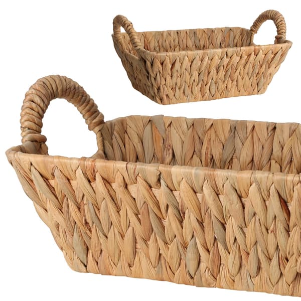 Rektangulær kurv med hanke 30x20 cm