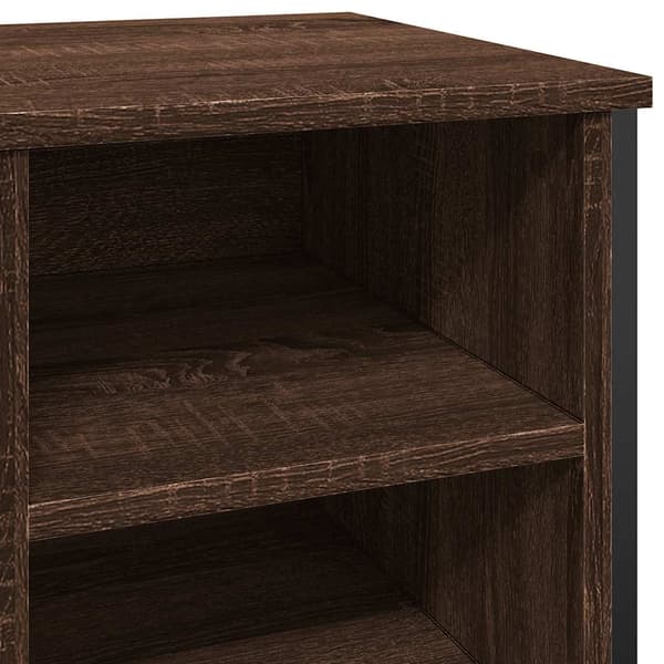 vidaXL skoskab brunt egetræ 90x38x61,5 cm