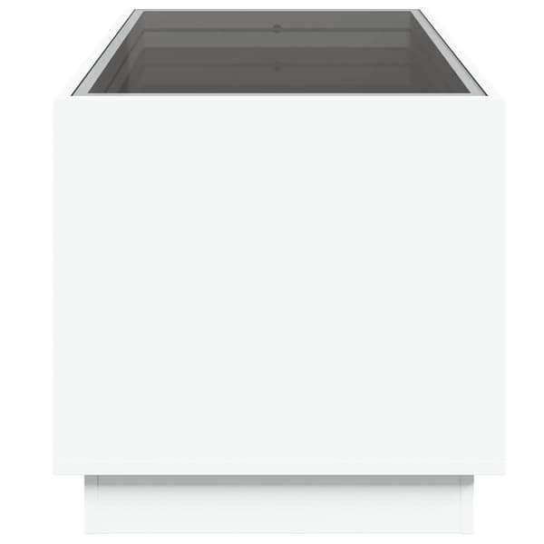 vidaXL Infinity LED soffbord vitt 70x50x50 cm