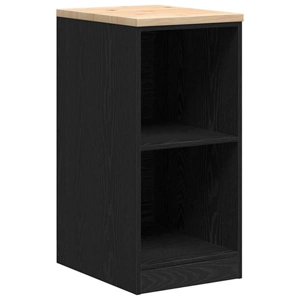 vidaXL garageskabe 2 stk. sort limet træ