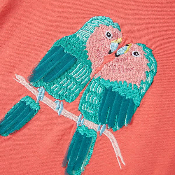 Barn-T-shirt, korall, 104