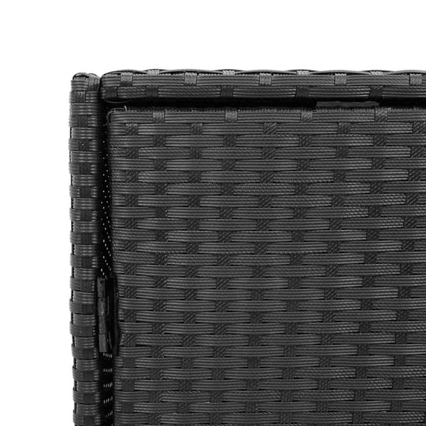 vidaXL haveskab, sort, 55x59x80 cm, polyrattan