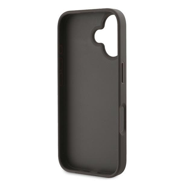 Guess 4G Bundstribet Etui til iPhone 16 Plus, Brun