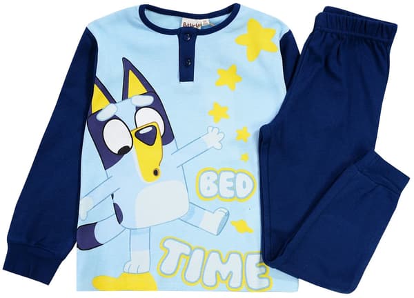 BLÅ PYJAMAS I ASK, PREMIUM 104 ekologisk bomull, FN14C