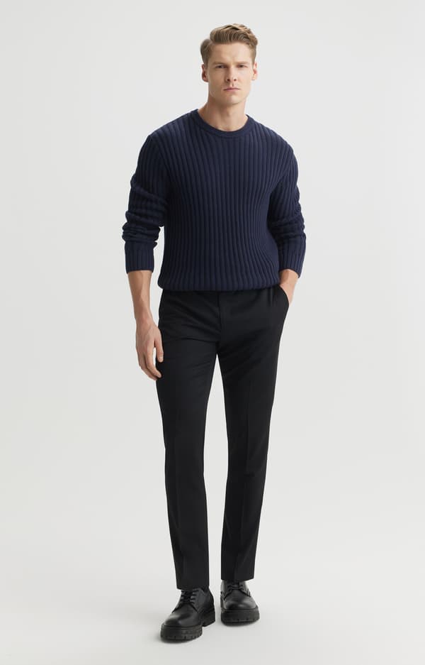 Stribet sweater XL