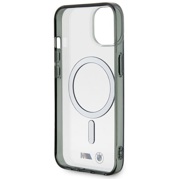 BMW Silver Ring MagSafe-etui til iPhone 14, gennemsigtig