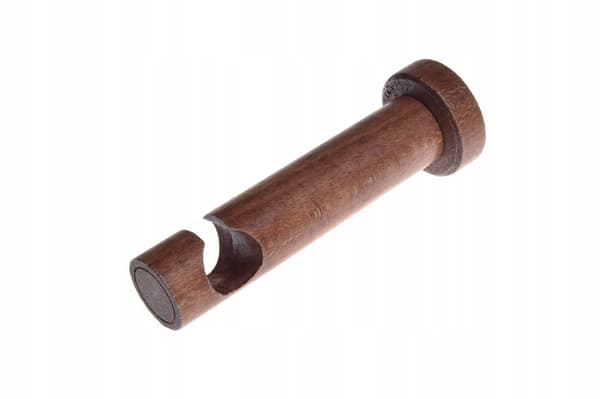 Enkel träkonsol för gardinstång diameter 20 mm Al 2 st