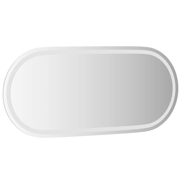 vidaXL Badrumsspegel med LED, 100x45 cm, Oval
