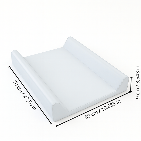 AMIKU 50x70 profilerad skötbädd - vit