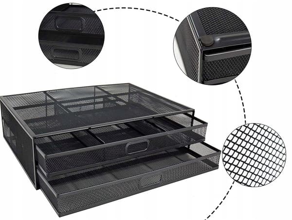 Metallorganisatör, elegant metallställ för datorskärm