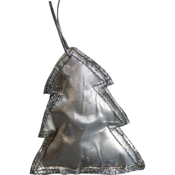 Silver julgranshänge av tyg 9x8cm
