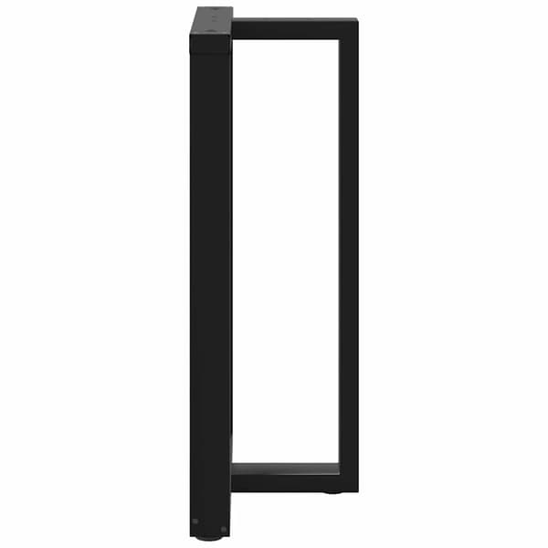 vidaXL barbordsben, 2 stk., sort, 60x35x(100-101) cm, stål
