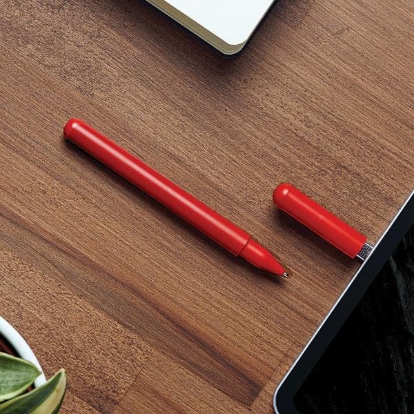 Lexon C-Pen pen med USB-C 32GB flashdrev mørkerød LS101DR