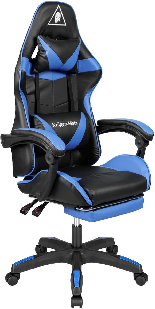 Kruger & Matz GX-150 Sort/Blå Gamingstol