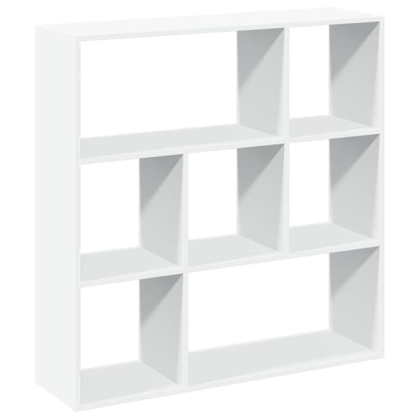 vidaXL Hyllenhet, Vit, 102x29x103,5cm, Träbaserat material