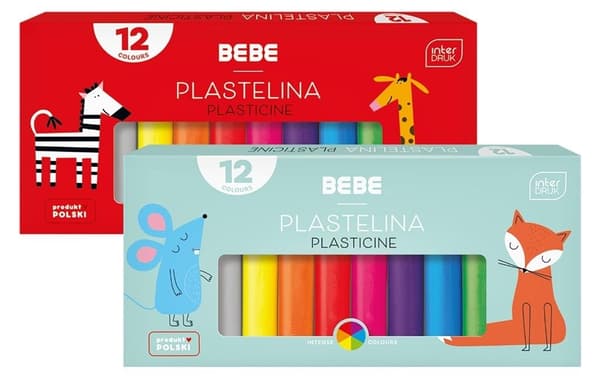Modellervoks 12 farver BB Kids mix