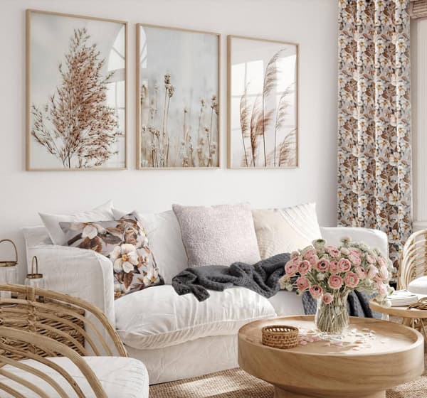 ALLY boho örngott 45x45 cm beige