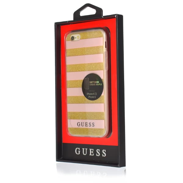 Guess Ethnic Chic Stripes 3D cover til iPhone 6/6S, pink